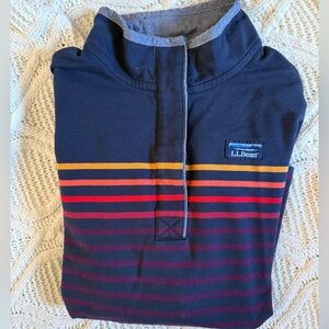 L.L. Bean Polo Rugby style sweatshirt shirt 100% cotton. Size small. outdoors